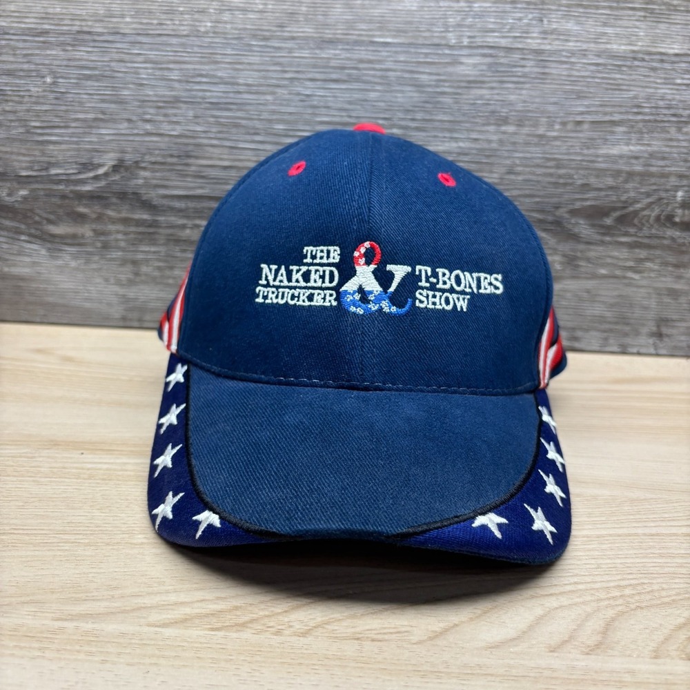 The Naked Trucker & T-Bones Show Hat Cap Strap Back Blue Comedy Central TV Promo